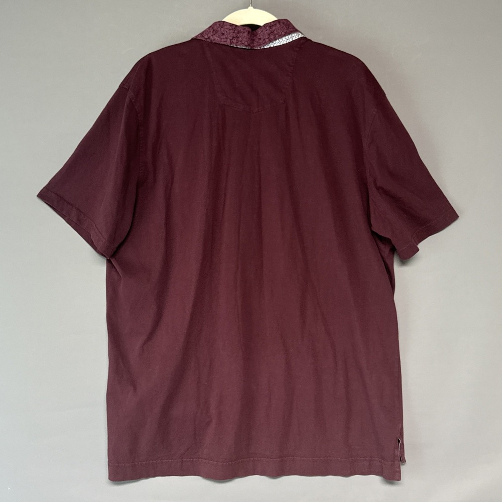 Robert Graham Mens Classic Fit Polo Shirt Sz 2XL Velvet Color Cotton Purple - Picture 4 of 4